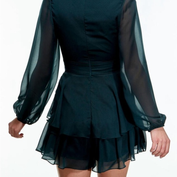 Alyce Paris Secret Dress Chiffon Romper dress M L - Picture 2 of 8